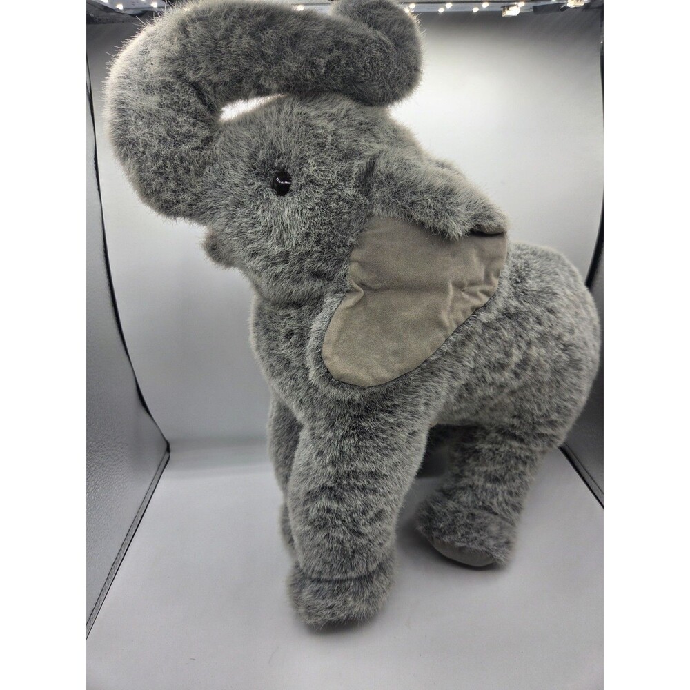 Douglas The Cuddle Toy Elephant Baby Trunkless Grey Plush 20" 80s